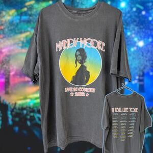Mandy Moore Led Zeppelin Style 2022 Live Concert Tour y2k Pop Band 2XL T-Shirt